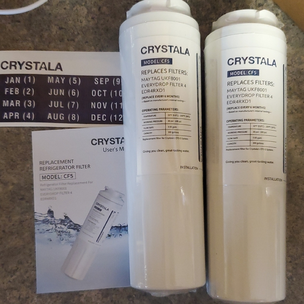 White Refrigerator Water Filter
